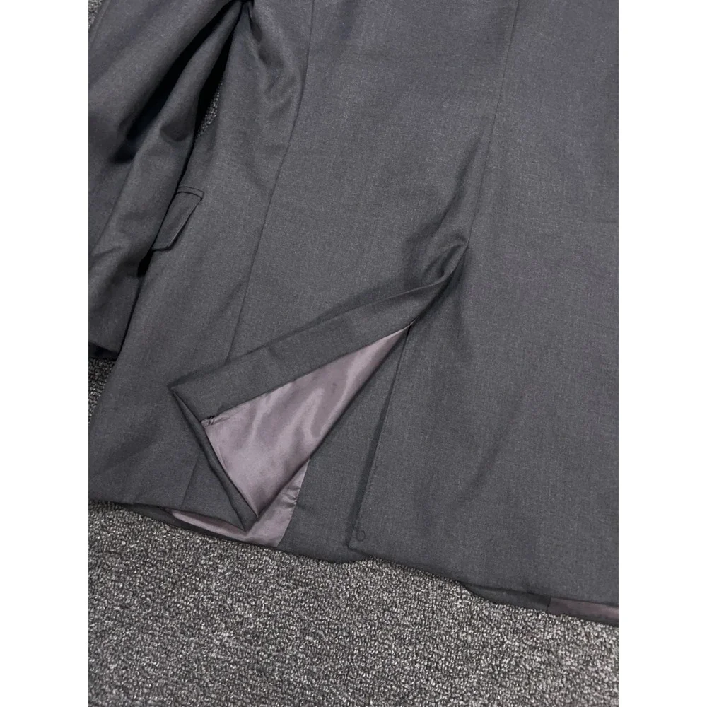 Hickey Freeman Suit Men's 41L Pants 33x30‎ Gray Loro Piana Tasmanian Super 130s